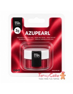 Colorante En Polvo Perlado Rojo Oscuro 3gr Azupearl