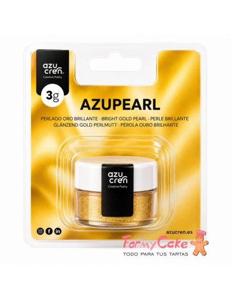Colorante En Polvo Perlado Oro Brillante 3gr Azupearl