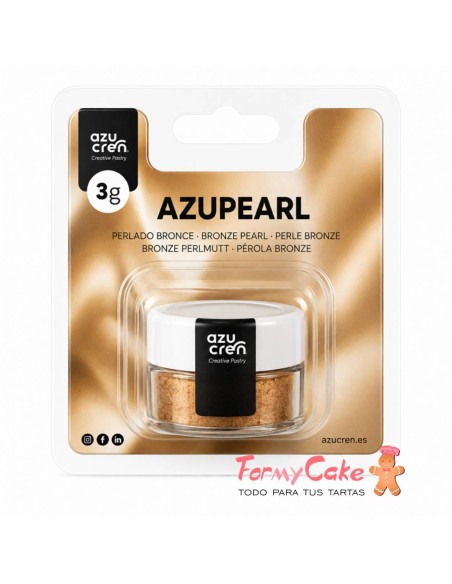 Colorante En Polvo Perlado Bronce 3gr Azupearl