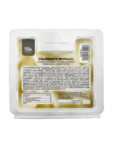 Colorante En Polvo Perlado Oro Claro 3gr Azupearl