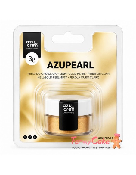 Colorante En Polvo Perlado Oro Claro 3gr Azupearl