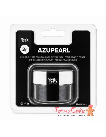 Colorante En Polvo Perlado Plata Oscuro 3gr Azupearl