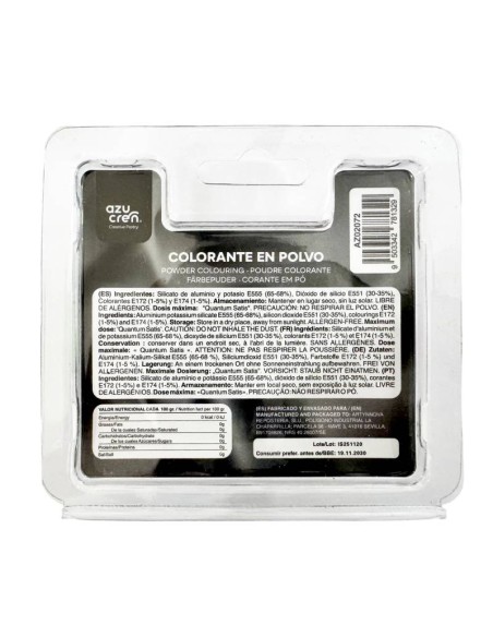 Colorante En Polvo Perlado Plata Oscuro 3gr Azupearl