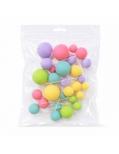 Set Bolas Decorativas Mix Pastel 30ud Azucren 2