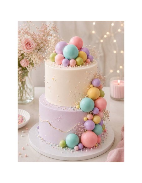 Set Bolas Decorativas Mix Pastel 30ud Azucren