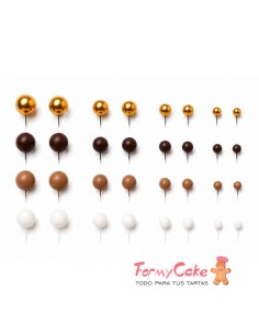 Set Bolas Decorativas Mix Chocolate 32ud Azucren