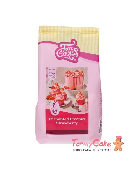 Preparado Crema de Chantilly Fresa 450g Funcakes
