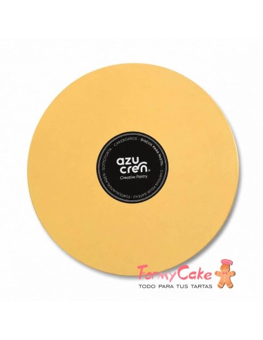 Base Redonda Excellente Oro Mate 20cm/3mm Azucren