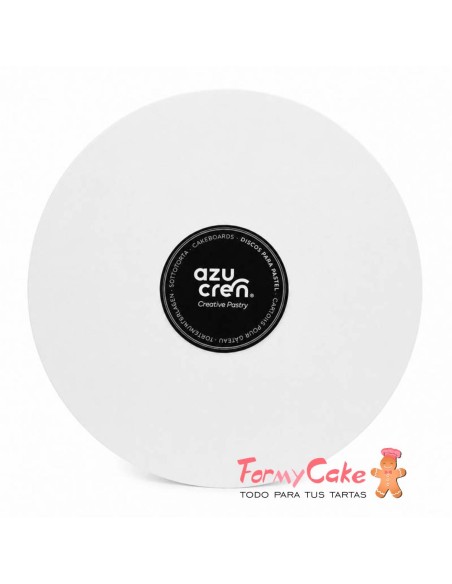 Base Redonda Excellente Blanca Mate 20cm/3mm Azucren