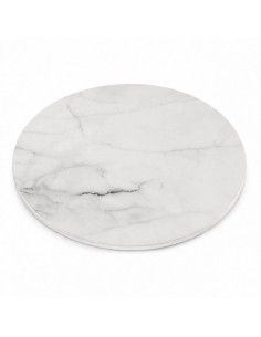 Base Redonda Gruesa para Tartas Marmol Blanco 30cm Azucren 2