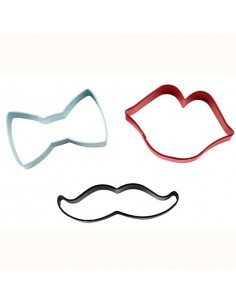 Cortantes Pajarita, Labios y Bigote Wilton 2