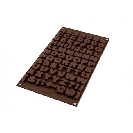 Molde Silicona Letras Chocolate Silikomart
